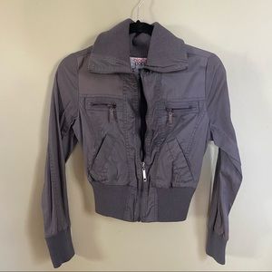 Grey zip up jacket, size small